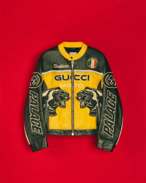 gucci palace moto jacket|Gucci x palace accessories.